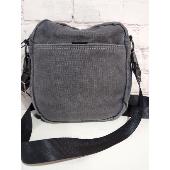 Moop Canvas Small Crossbody Bag Shark Blue Gray Convertible - Picture 4 of 11